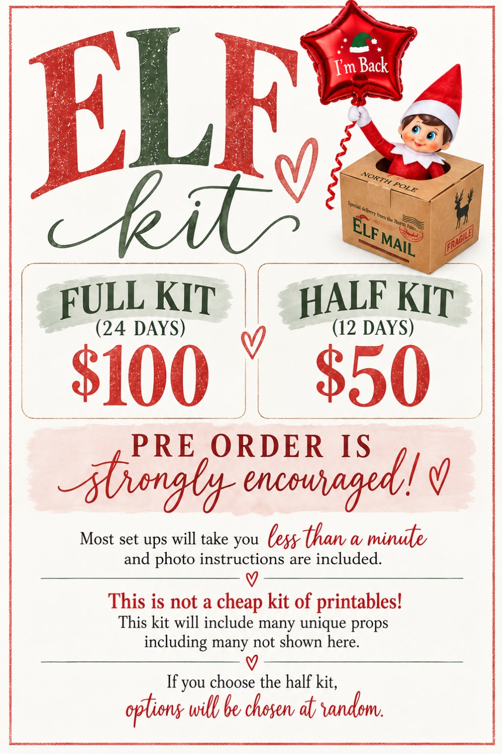 Elf on the Shelf Kit PREORDER