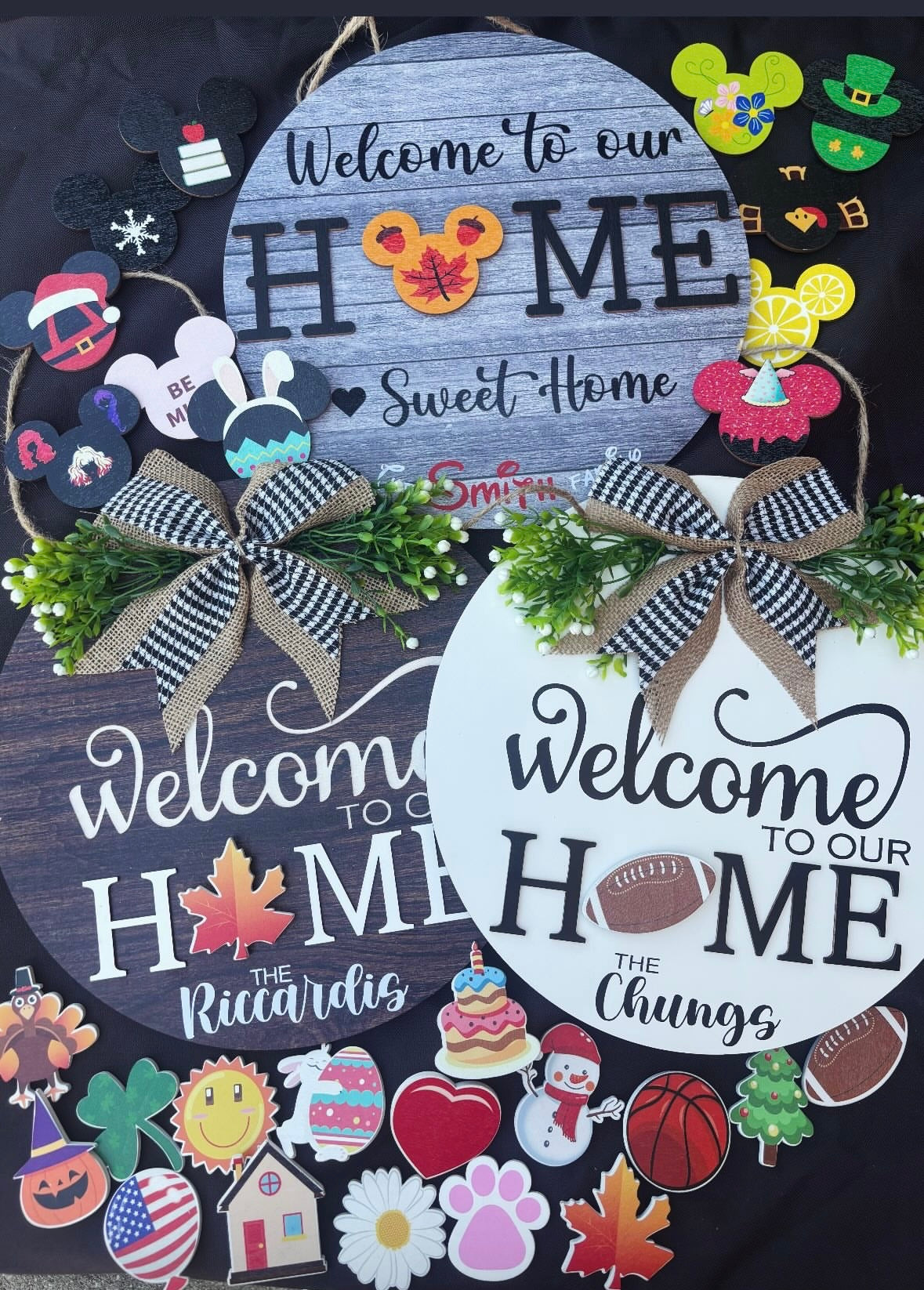 Welcome Sign w/ Interchangeable Pieces
